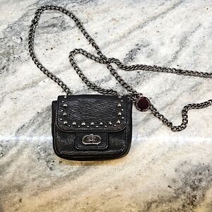 Nwot Banana Republic black leather  Chain Mini Bag!